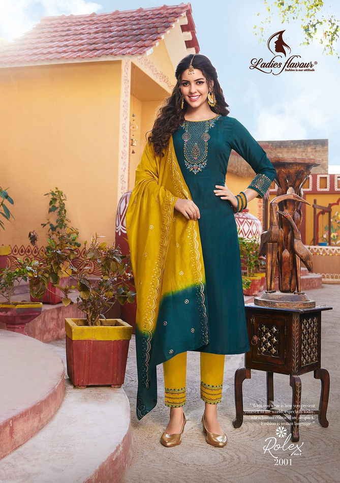 Rolex 2 By Ladies Flavour Readymade Designer Salwar Suits Catalog